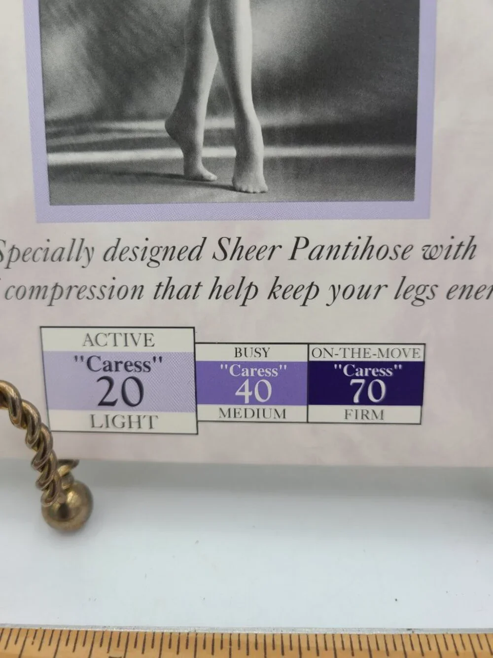 Vintage Worthington Sheer Caress 20 Support Pantyhose Olive Short NIP
